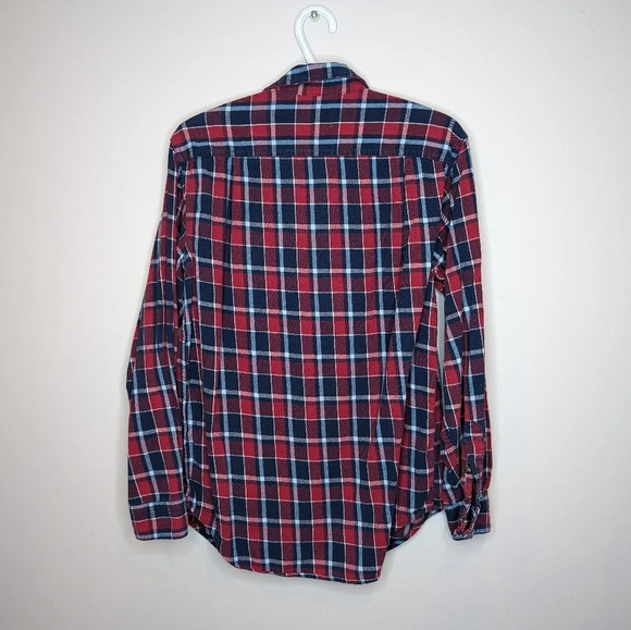 Blue Mountain Red & Blue  Collared Button Down Mens Medium - Picture 6 of 7
